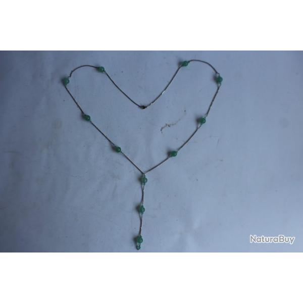 Collier sautoir argent bijoux