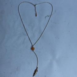 Collier argent plume bijoux