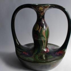 Grand vase céramique Gouda Plateelbakkerik Zuid Hollande Art nouveau