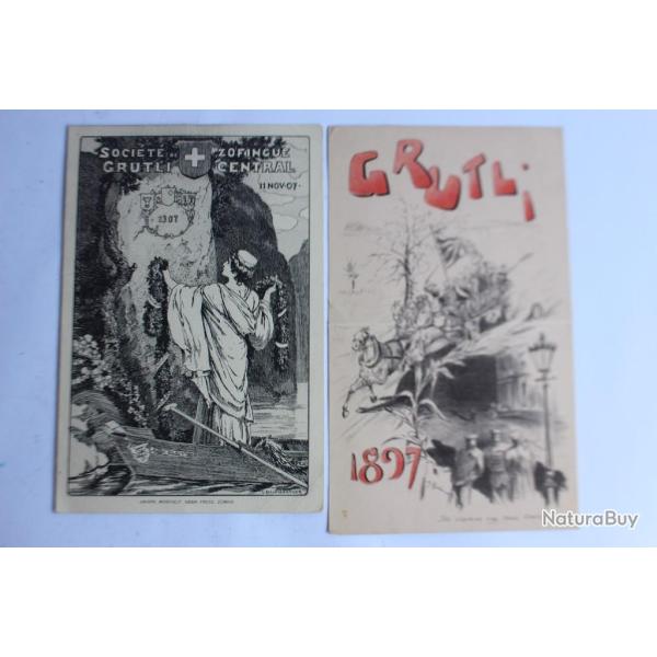Programme Soci�t� �tudiants Zofingue Grutli 1907 1897 Suisse