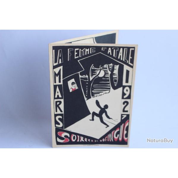 Programme th��tre Soci�t� �tudiants Zofingue 1927 Suisse