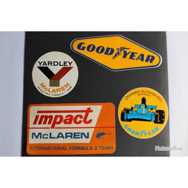 Autocollants automobiles Good Year Mc Laren
