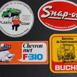 Autocollants accessoires automobiles Bucher Snap-on Plasto-coat