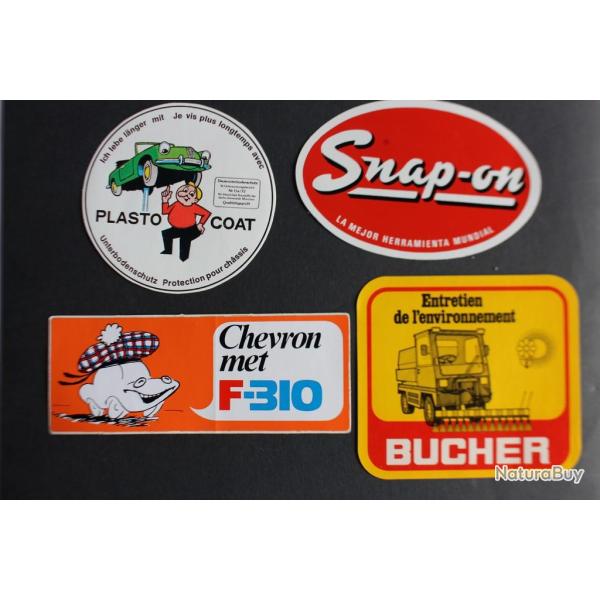 Autocollants accessoires automobiles Bucher Snap-on Plasto-coat