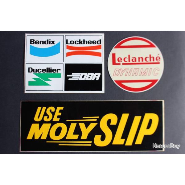Autocollants accessoires automobiles Leclanch� Lockheed Molyslip