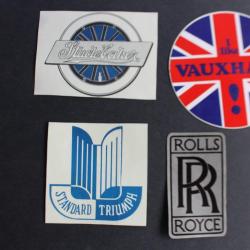 Autocollants automobiles Rolls Royce Triumph StudeBaker Vauxhall