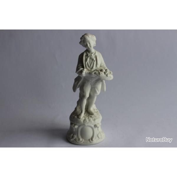 Porcelaine biscuit Statuette homme