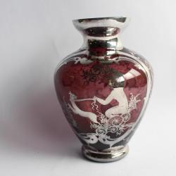 Vase a d&eacute;cor en application d'argent enfant