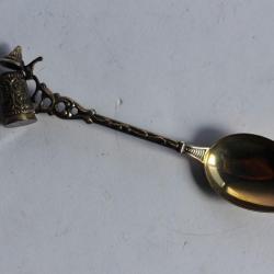 Petite cuillère souvenir chope argent