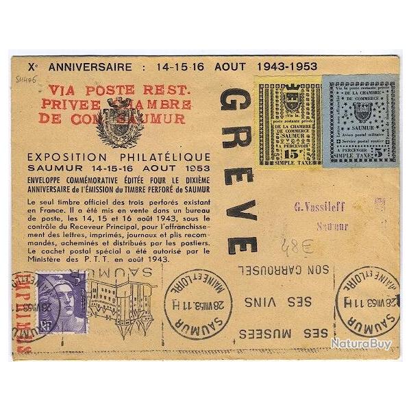 Lettre gr�ve de Saumur