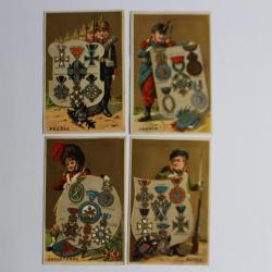 Chromo calendrier  A La Souveraine  Lyon 1882