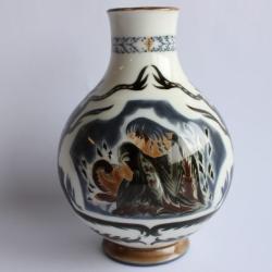 SEVRES rare vase porcelaine artiste decorateur 1947