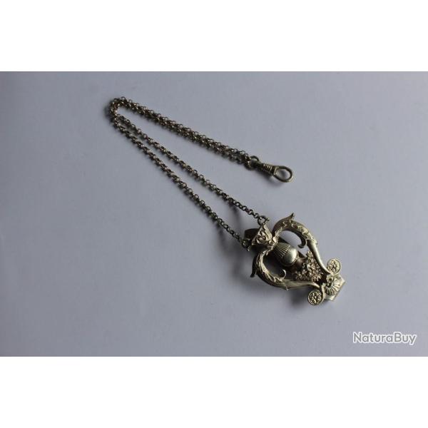 Crochet de Ch�telaine ou Clavier argent bijoux Art populaire