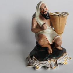 Pique-fleurs porcelaine Orientalisme personnage Arabe