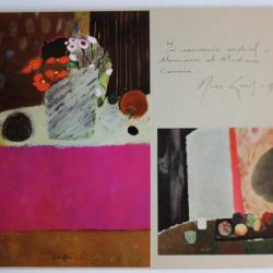 Dédicace du peintre René GENIS 1973