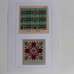 Cartons tapisserie de Berlin SAJOU Trübe XIXe siècle broderie couture