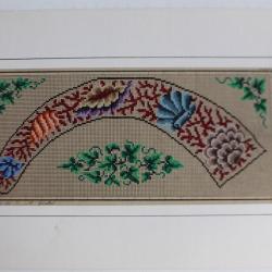 Carton tapisserie de Berlin Grünthal XIXe siècle broderie couture