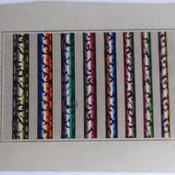 Carton tapisserie de Berlin L. W. Wittich XIXe siècle broderie couture