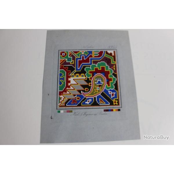 Carton tapisserie de Berlin Hertz & Wegener XIXe si�cle