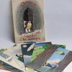 Pochette + 7 calendriers BELLUS Comment on s'enrhume à la montagne