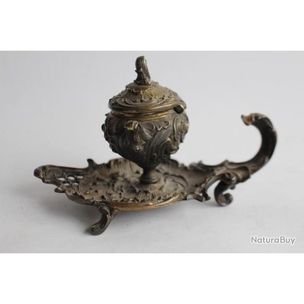 Encrier Bronze XIXe si�cle rocailles objets de bureau