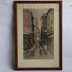 Eau-forte Lucien GAUTIER Paris