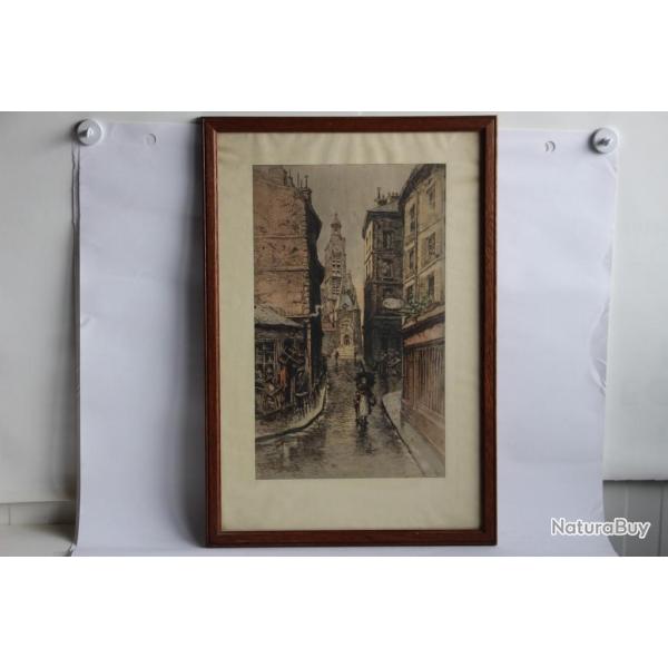 Eau-forte Lucien GAUTIER Paris
