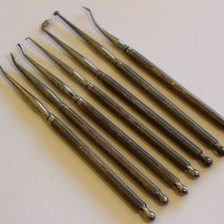 Anciens instruments dentaires fouloirs S. S. WHITE Chirurgie Médecine