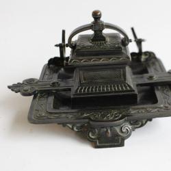 Encrier Bronze XIXe siècle objets de bureau