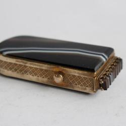 Boite d'allumettes pyrog&egrave;ne agate et pomponne