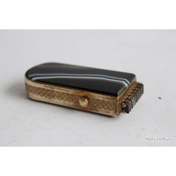 Boite d'allumettes pyrog�ne agate et pomponne