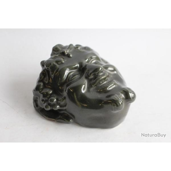 Bouqueti�re t�te faune porcelaine �maill�e Antiquit�s D�coration