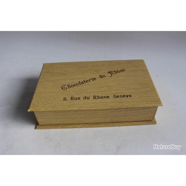 Bo�te publicitaire Chocolaterie du Rh�ne Gen�ve