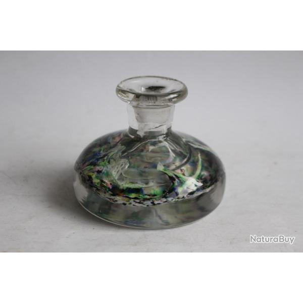 Ancien encrier en sulfure �criture bureau