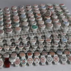 Bouchons publicitaires en porcelaine limonade bi&egrave;re eau gazeuse