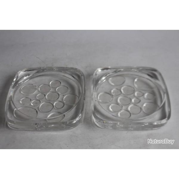 DAUM France Dessous de bouteille design (x 2)