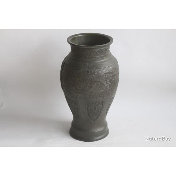Ancien vase en bronze Chine
