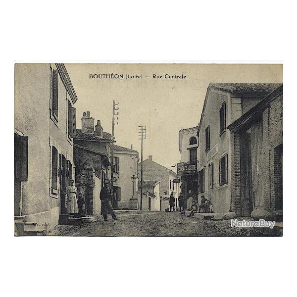 Carte postale France Bouth�on - Loire (42) - Rue Centrale