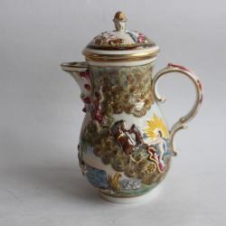 Cafeti&egrave;re porcelaine Capo di Monte