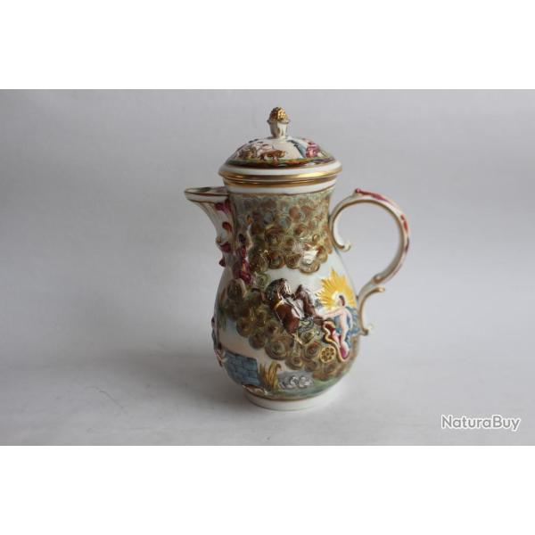 Cafeti�re porcelaine Capo di Monte
