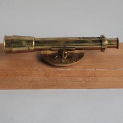 Ancien Instrument mesure Teodolite  laiton g&eacute;om&egrave;tre lunette de pr&eacute;cision