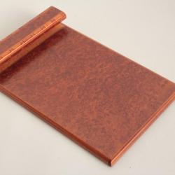 HERMES Porte Bloc notes bois loupe laqu&eacute;