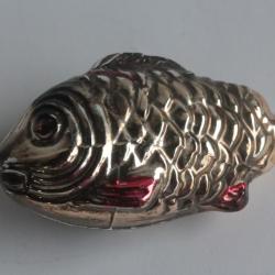 Ancienne D&eacute;coration No&euml;l verre Poisson Christmas Ornament Fish