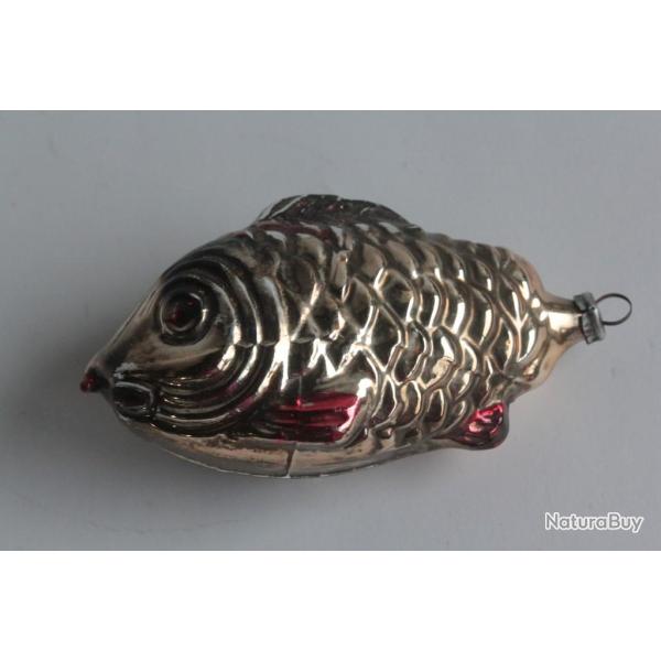 Ancienne D�coration No�l verre Poisson Christmas Ornament Fish