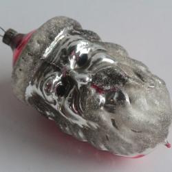 Ancienne D&eacute;coration No&euml;l verre P&egrave;re No&euml;l Christmas Ornament Santa