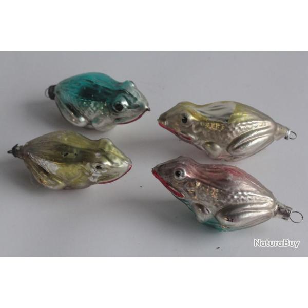 D�coration No�l verre Grenouilles 1920 Glass Christmas Ornament