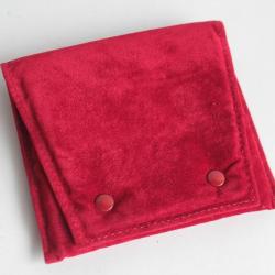 CARTIER &Eacute;tui Pochette de voyage daim rouge Travel Pouch Case