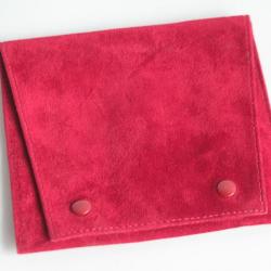 CARTIER &Eacute;tui Pochette de voyage daim rouge Travel Pouch Case