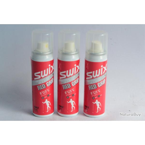 Fart liquide Red Grip Swix 3 x 70 ml Liquid Grip Wax Ski