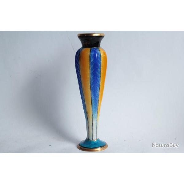 Vase en �maux de Limoges